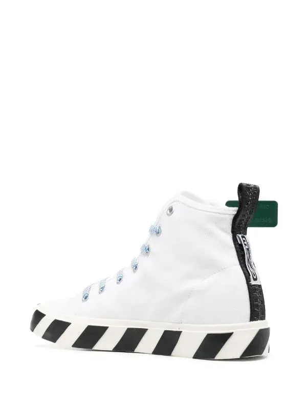 Off-White Vulcanized Mid Sneaker White/Black/Burgandy