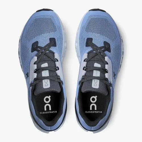 ON Women's Cloudstratus 2.0 Road Running Shoes- Marina/Magnet