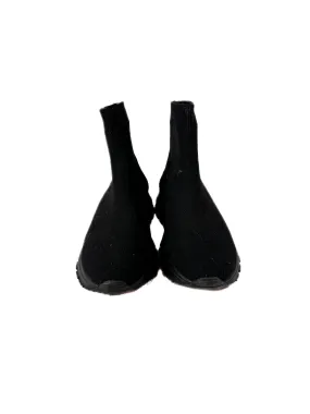 Prada black knit sock high top sneakers size 36.5
