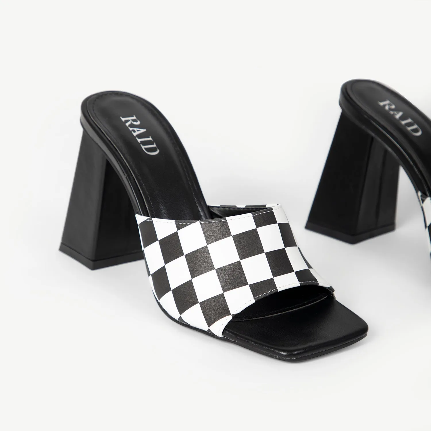 RAID Sonam Heeled Mule in Black