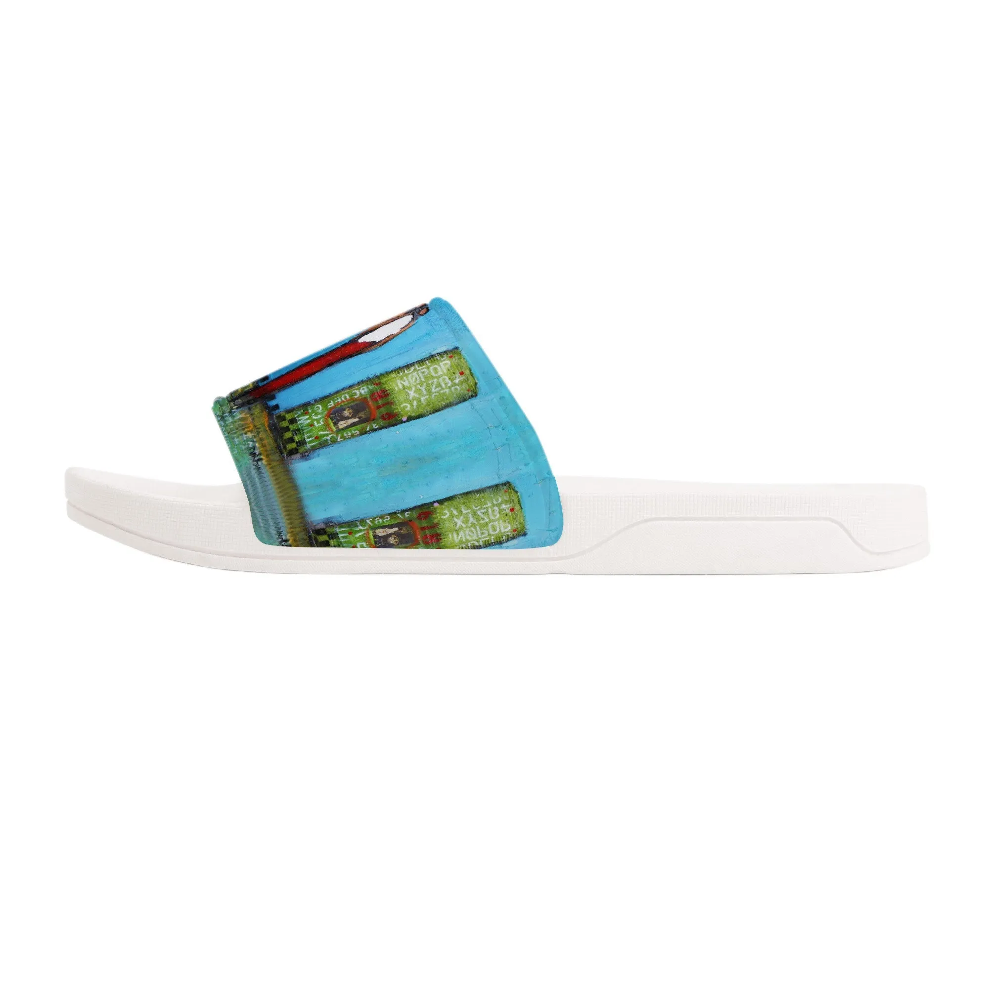 Somewhere in time Slide Sandals - White