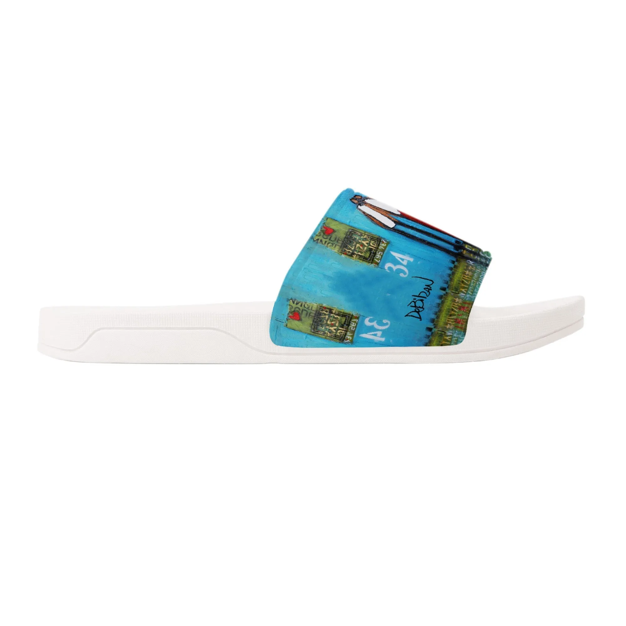 Somewhere in time Slide Sandals - White
