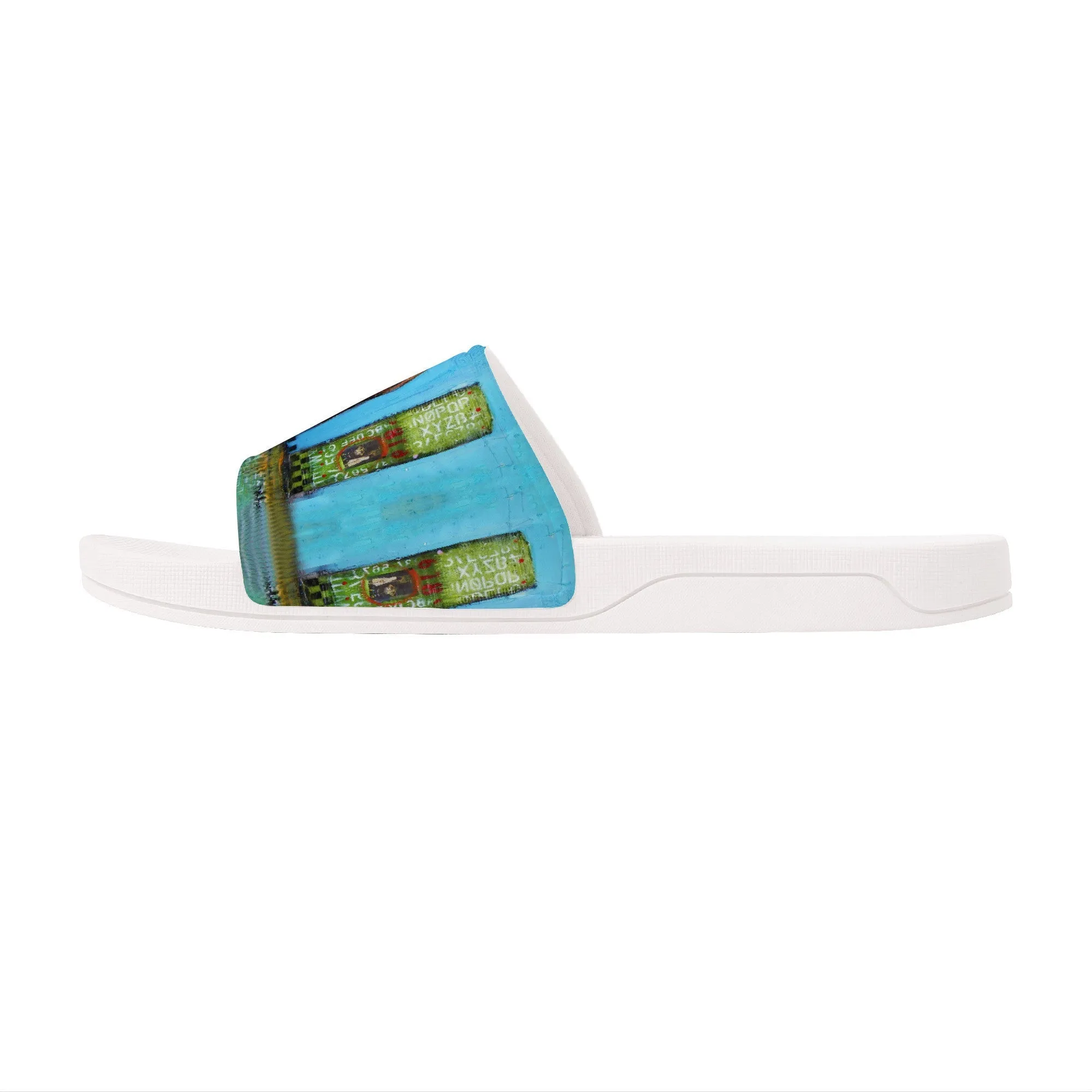 Somewhere in time Slide Sandals - White