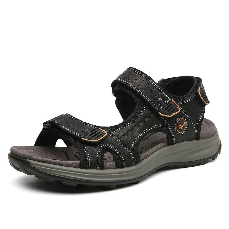 Summer Genuine Leather Lightweight Beach Sandals