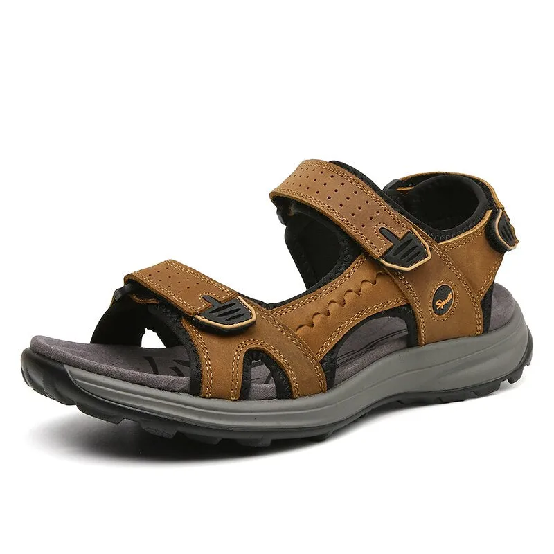 Summer Genuine Leather Lightweight Beach Sandals
