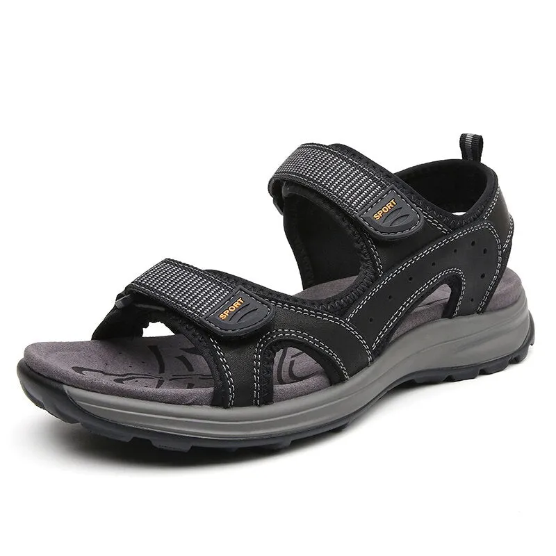 Summer Genuine Leather Lightweight Beach Sandals