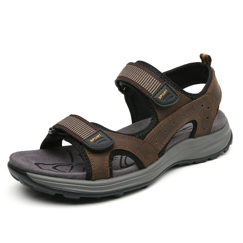 Summer Genuine Leather Lightweight Beach Sandals