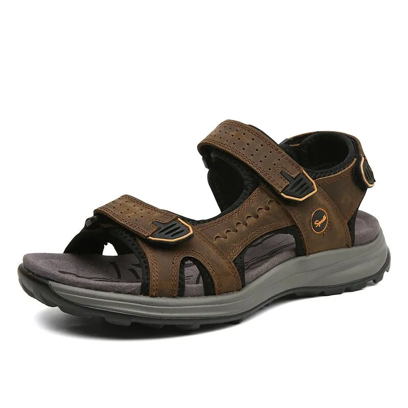 Summer Genuine Leather Lightweight Beach Sandals