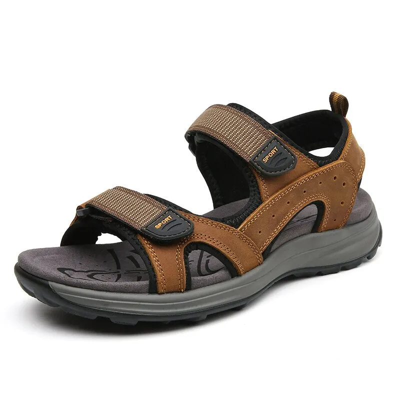 Summer Genuine Leather Lightweight Beach Sandals