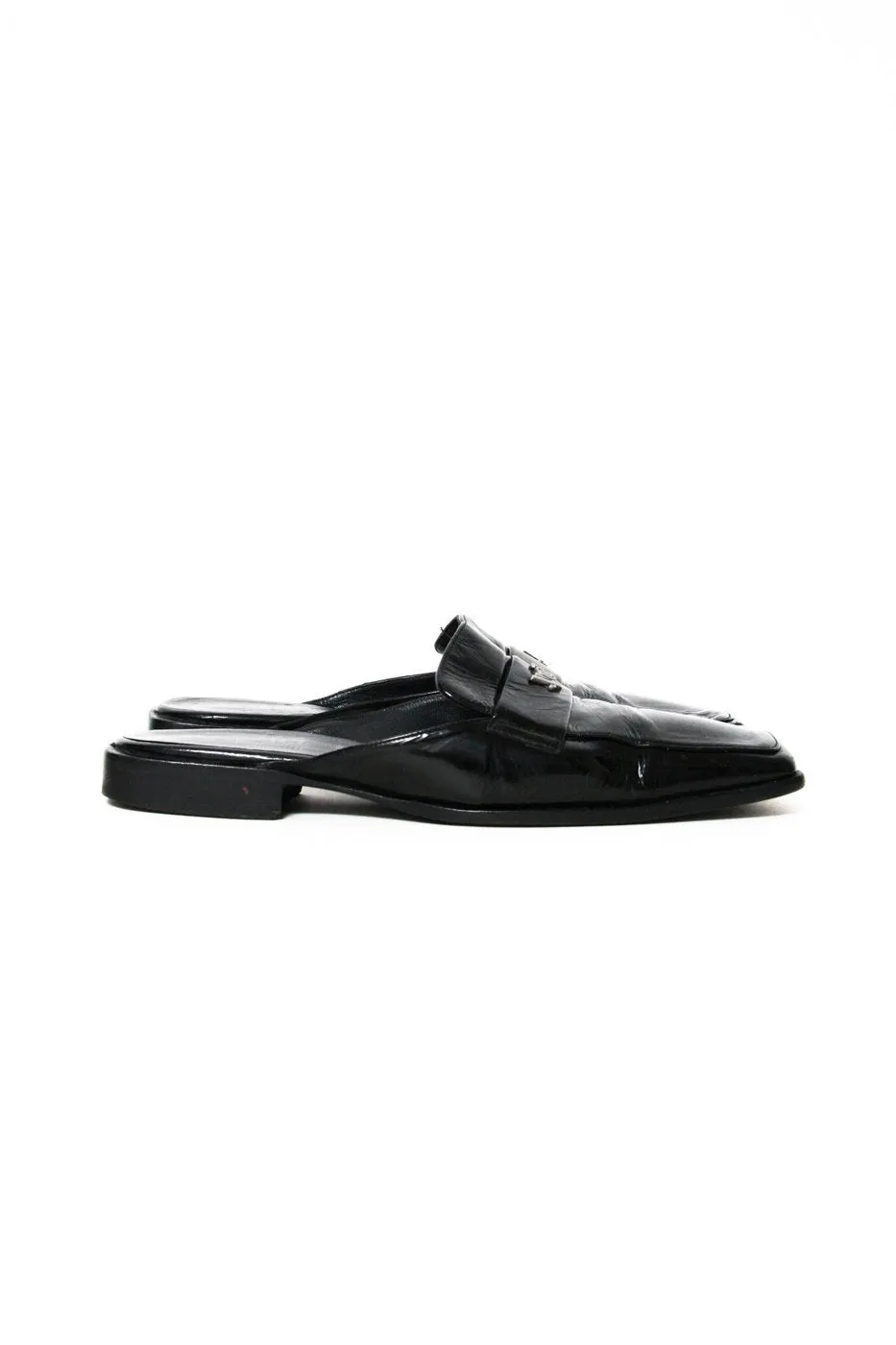 VINTAGE VERSACE LEATHER SLIPPER 38