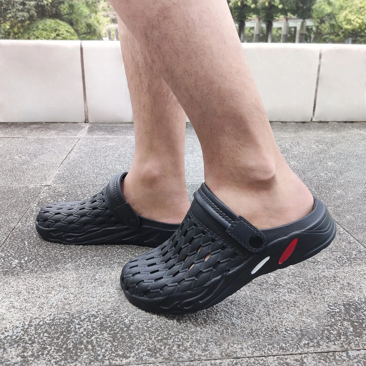 VONMAY Men's Clogs Summer Slippers Slip on Shoes Casual Slipper Beach Sandals Garden Shoes Breathable
