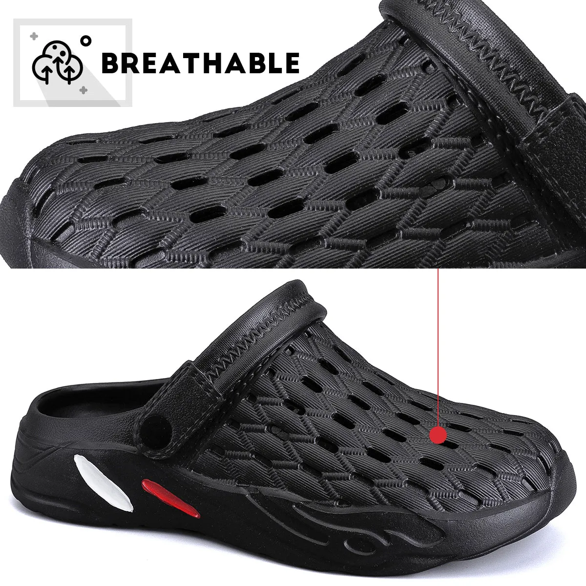 VONMAY Men's Clogs Summer Slippers Slip on Shoes Casual Slipper Beach Sandals Garden Shoes Breathable