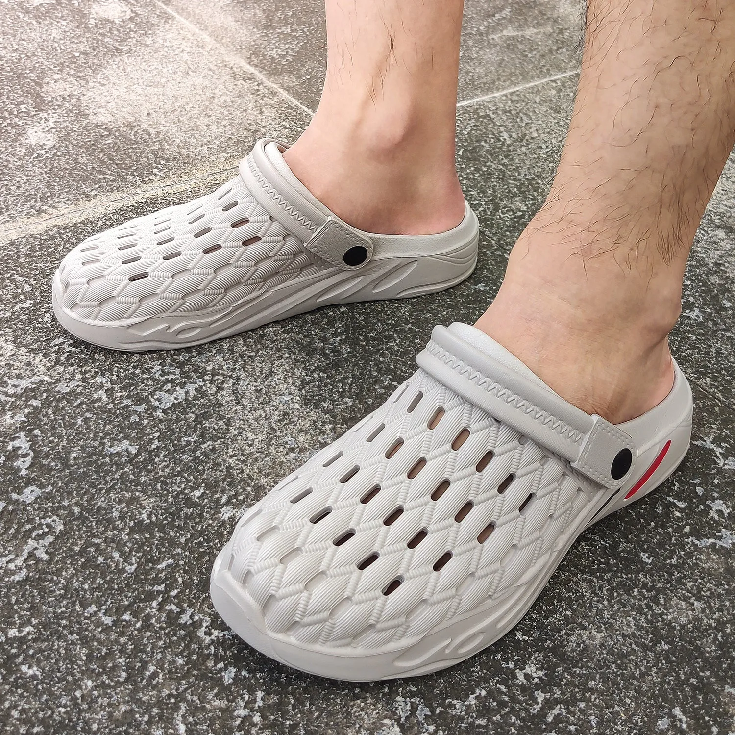 VONMAY Men's Clogs Summer Slippers Slip on Shoes Casual Slipper Beach Sandals Garden Shoes Breathable