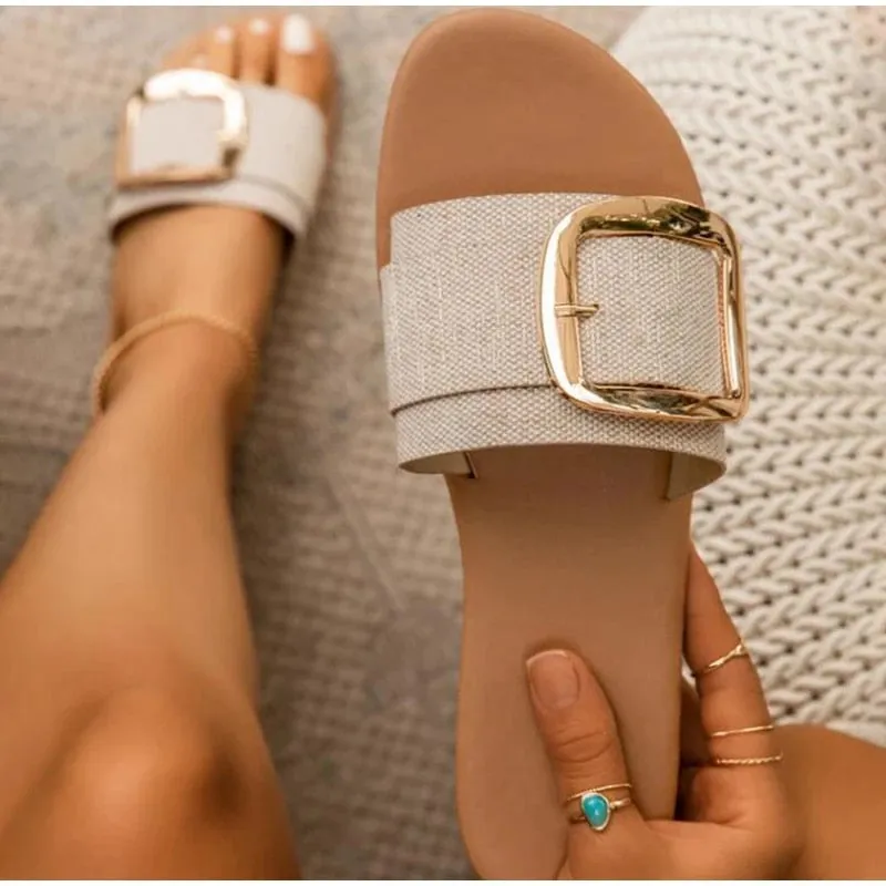 Women's Free Walk Street Beach Style Outdoor Summer Slippers
