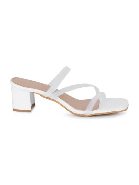Women's Sillicon Straps White Lightweight Sandals