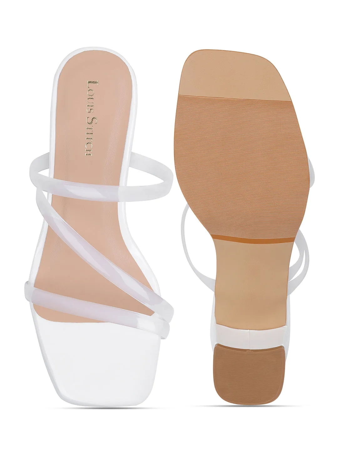 Women's Sillicon Straps White Lightweight Sandals