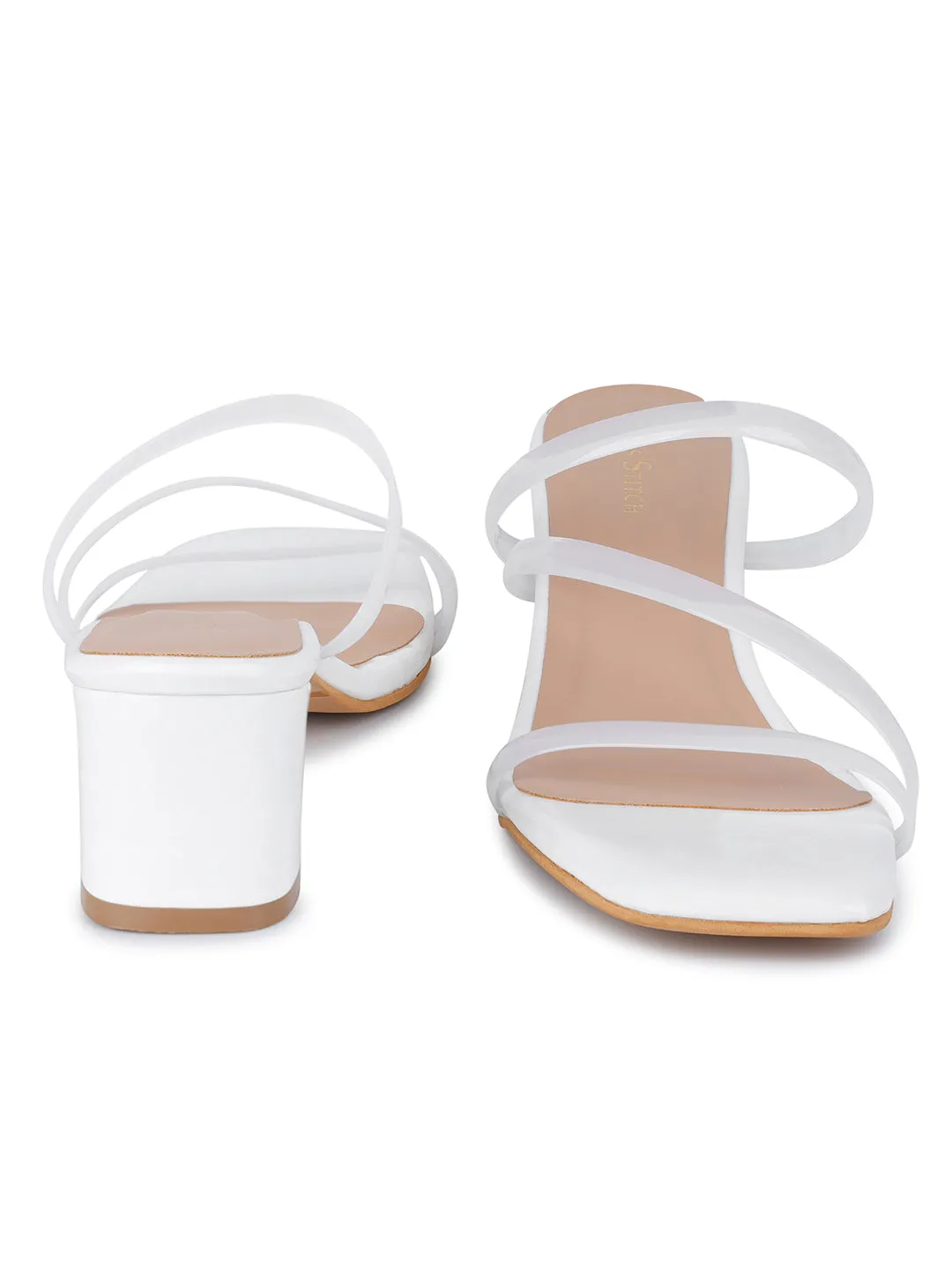 Women's Sillicon Straps White Lightweight Sandals