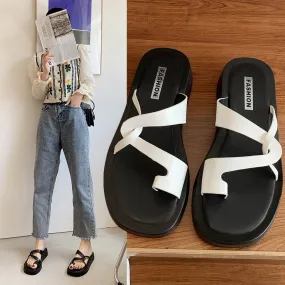 Women's Thick Toe Roman Beach Sandals And Slippers | Brodtica.com