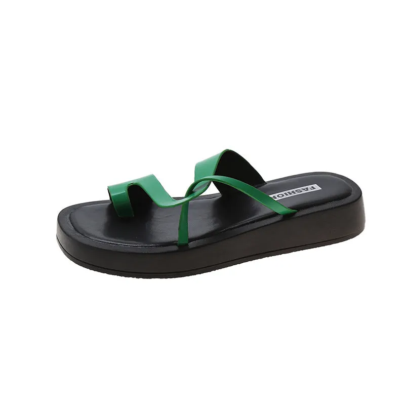 Women's Thick Toe Roman Beach Sandals And Slippers | Brodtica.com